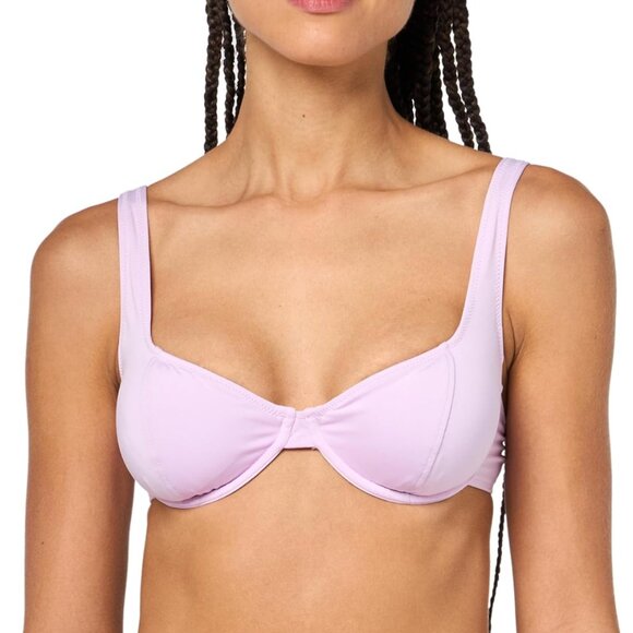 New Carve Designs Bikini Top 34C Bexley Top Lilac Underwire Swim - Picture 1 of 6